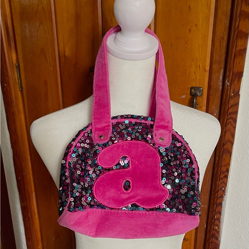 Justice Bedazzled Sequin Glitter Rhinestone Purse